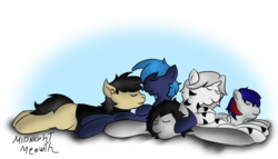 Size: 3507x2007 | Tagged: safe, artist:midnightmeowth, oc, oc only, oc:arty, high res, holy doodles, james tempest, light king, simple background, sleeping, transparent background