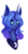 Size: 547x1037 | Tagged: safe, artist:weird--fish, princess luna, g4, alternate hairstyle, curved horn, female, frown, horn, looking at you, portrait, short hair, short mane, simple background, solo, transparent background, vector