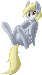 Size: 5300x9300 | Tagged: safe, artist:erockertorres, derpy hooves, pegasus, pony, g4, absurd resolution, belly button, bellyrubs, dock, featureless crotch, female, legs in air, mare, on back, simple background, solo, suspicious texture seam, transparent background, underhoof, vector