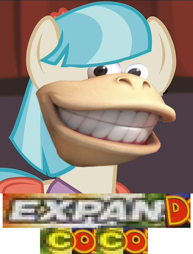 630117 safe, edit, coco pommel, cursed image, dank memes, donkey