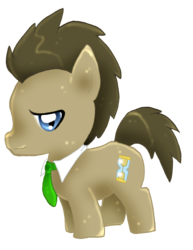 Size: 940x1216 | Tagged: safe, artist:kristyd, doctor whooves, time turner, g4, male, solo