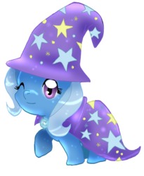 Size: 939x1144 | Tagged: safe, artist:kristyd, trixie, pony, unicorn, g4, female, mare, solo, wink