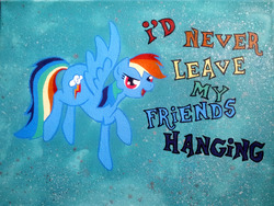 Size: 1280x960 | Tagged: safe, artist:blains-illustrations, rainbow dash, g4, female, painting, solo