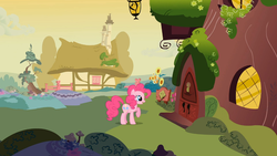 Size: 1365x768 | Tagged: safe, screencap, pinkie pie, g4, it's about time, female, solo