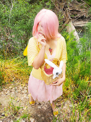 Size: 600x800 | Tagged: safe, artist:alchimique, fluttershy, human, g4, cosplay, irl, irl human, photo, solo