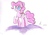 Size: 2170x1504 | Tagged: safe, artist:almaustral, pinkie pie, earth pony, pony, g4, female, mare, raised hoof, signature, solo, traditional art