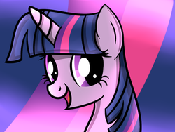 Size: 900x675 | Tagged: safe, artist:heavymetalbronyyeah, twilight sparkle, g4, cute, female, happy, looking at you, open mouth, portrait, smiling, solo