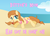 Size: 1676x1202 | Tagged: safe, artist:itoruna-the-platypus, oc, oc only, oc:cream heart, pony, beach, bikini, button's mom has got it going on, clothes, pink swimsuit, solo, swimsuit, vector