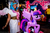 Size: 2048x1365 | Tagged: safe, artist:checkerboardprincess, princess celestia, twilight sparkle, human, g4, 2013, cosplay, irl, irl human, photo, san diego comic con, security staff 4108, twilight sparkle (alicorn)