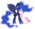 Size: 3600x3024 | Tagged: safe, artist:thecheeseburger, princess celestia, princess luna, alicorn, pony, friendship is magic, g4, my little pony: friendship is magic, season 1, alternate timeline, alternate universe, crying, duo, eyes closed, eyeshadow, high res, horn, nuzzling, open mouth, palette swap, pink-mane celestia, role reversal, royal sisters, siblings, simple background, sisters, spread wings, surprised, tears of joy, teary eyes, transparent background, vector, wide eyes, wings