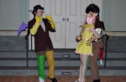Size: 2048x1334 | Tagged: artist needed, safe, discord, fluttershy, human, g4, 2014, convention, cosplay, eris, irl, irl human, katsucon, katsucon 2014, photo, rule 63, short dress