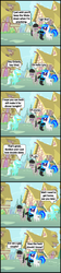 Size: 1047x4691 | Tagged: safe, artist:bronybyexception, bon bon, dj pon-3, lyra heartstrings, octavia melody, pinkie pie, sweetie drops, vinyl scratch, g4, :<, annoyed, clothes, comic, cosplay, costume, deadpool, female, frown, glare, lesbian, levitation, magic, marvel, open mouth, playstation vita, pointy ponies, ship:lyrabon, ship:scratchtavia, shipping, smiling, telekinesis, wide eyes