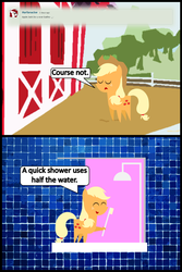 Size: 1047x1572 | Tagged: safe, artist:bronybyexception, applejack, ask honest applejack, g4, comic, pointy ponies