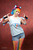 Size: 1278x1920 | Tagged: safe, artist:badwolfcaa, rainbow dash, human, g4, clothes, cosplay, devil horn (gesture), fingerless gloves, gloves, goggles, irl, irl human, photo, shorts, solo