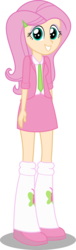 Size: 1024x3364 | Tagged: safe, artist:katequantum, fluttershy, equestria girls, g4, clothes, female, human coloration, school uniform, solo