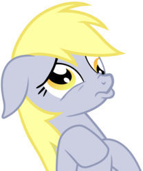 Size: 6000x7200 | Tagged: safe, artist:yanoda, derpy hooves, pegasus, pony, g4, absurd resolution, cute, derpabetes, face, female, floppy ears, frown, mare, nose wrinkle, pouting, sad, simple background, solo, transparent background, vector