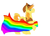 Size: 3500x2500 | Tagged: safe, artist:neonstreaksns, braeburn, g4, everypony's gay for braeburn, flag, gay pride, gay pride flag, high res, male, pride, solo