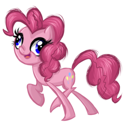 Size: 3240x3240 | Tagged: safe, artist:thecheeseburger, pinkie pie, g4, derp, female, high res, solo