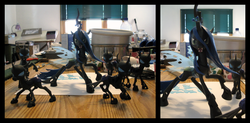 Size: 4000x1962 | Tagged: safe, artist:clawed-nyasu, queen chrysalis, changeling, g4, 3d print, customized toy, irl, photo