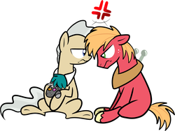 Size: 1024x771 | Tagged: safe, artist:mishti14, big macintosh, mayor mare, smarty pants, earth pony, pony, g4, male, stallion