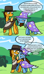 Size: 1280x2137 | Tagged: safe, boneless, boneless 2, cheese sandwich, trixie, ask trixie and cheese, g4, hug, tumblr