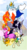 Size: 1300x2400 | Tagged: safe, artist:fuutachimaru, alicorn, bat pony, pony, unicorn, vampire, adventure time, flame princess, group photo, ice king, male, marceline, ponified, princess bubblegum