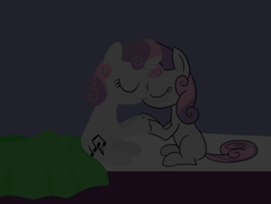 Size: 800x600 | Tagged: safe, artist:darkenthepony, sweetie belle, post-crusade, g4, female, kiss on the lips, kissing, lesbian, selfcest, shipping, sweetcest, yours-yearly-sweetie-belle