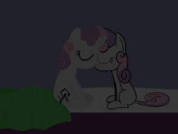 Size: 800x600 | Tagged: safe, artist:darkenthepony, sweetie belle, pony, unicorn, post-crusade, g4, female, kiss on the lips, kissing, lesbian, selfcest, shipping, sweetcest, yours-yearly-sweetie-belle