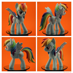 Size: 1280x1280 | Tagged: safe, artist:aufurfoxache, rainbow dash, g4, customized toy, sculpture