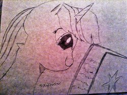 Size: 2048x1530 | Tagged: safe, artist:xulious, twilight sparkle, g4, female, solo, traditional art