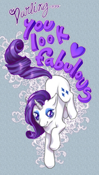 Size: 1669x2931 | Tagged: safe, artist:kchuu, rarity, g4, female, motivational, solo, text, typography