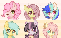 Size: 1280x787 | Tagged: safe, artist:rarishes, fluttershy, pinkie pie, twilight sparkle, pony, morning twilight sparkle, raindropsanswers, g4, ask battyshy, ask flutterpsycho, ask-pon3, go-ask-maudpie, pinkie-replies, portrait, tumblr crossover, tumblr universe