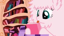 Size: 850x472 | Tagged: safe, artist:mixermike622, oc, oc only, oc:fluffle puff, g4, book, present, solo