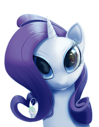 Size: 850x1090 | Tagged: safe, artist:foolyguy, rarity, spike, g4, female, heart, male, reflection, ship:sparity, shipping, straight