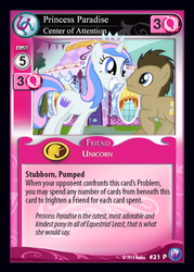 Size: 409x571 | Tagged: safe, artist:liggliluff, doctor whooves, time turner, oc, oc:princess paradise, earth pony, pony, unicorn, g4, carousel boutique, ccg, fake, female, male, mare, stallion
