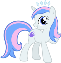 Size: 876x913 | Tagged: safe, artist:liggliluff, oc, oc only, oc:princess paradise, simple background, solo, tiara, transparent background, vector