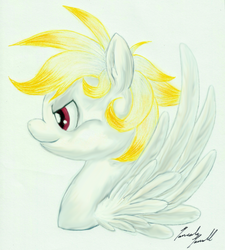 Size: 984x1095 | Tagged: dead source, safe, artist:tilly-towell, oc, oc only, pegasus, pony, profile, solo, traditional art