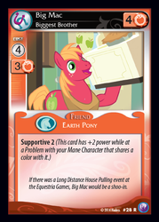 Size: 409x571 | Tagged: safe, enterplay, big macintosh, earth pony, pony, canterlot nights, g4, my little pony collectible card game, ccg, male, solo, stallion