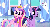 Size: 640x346 | Tagged: safe, screencap, princess cadance, twilight sparkle, alicorn, pony, equestria games (episode), g4, animated, duo, duo female, female, folded wings, hub logo, hubble, mare, physique difference, sisters-in-law, slender, the hub, thin, twilight sparkle (alicorn), wings