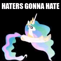 Size: 197x197 | Tagged: safe, artist:viva reverie, princess celestia, alicorn, pony, princess celestia being deep, g4, animated, dumb running ponies, female, haters gonna hate, royal canterlot gait, show accurate, solo, trollestia, walk cycle