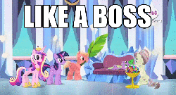Size: 640x346 | Tagged: safe, screencap, crystal varado, fleur de verre, princess cadance, spike, twilight sparkle, alicorn, crystal pony, pony, equestria games (episode), g4, season 4, animated, female, gif, height difference, hub logo, hubble, image macro, like a boss, mare, meme, physique difference, slender, the hub, thin, twilight sparkle (alicorn)