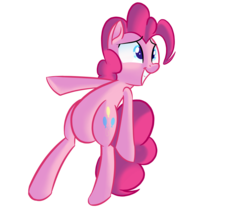 Size: 1200x1000 | Tagged: safe, artist:january3rd, pinkie pie, earth pony, pony, g4, belly, bipedal, female, simple background, solo, transparent background