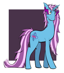 Size: 1408x1593 | Tagged: safe, artist:pegasoul, oc, oc only, oc:gyro tech, pony, unicorn, male, nightmare form, solo, stallion