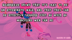 Size: 500x281 | Tagged: safe, edit, screencap, ghostberry, seabreeze, breezie, g4, feminism is magic, male, meta, text, unnamed breezie, unnamed character