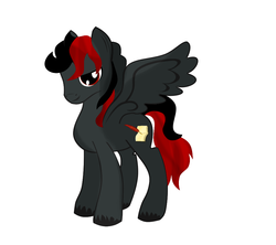 Size: 900x800 | Tagged: safe, artist:pedrohander, oc, oc only, oc:dead ink, pegasus, pony, male, simple background, solo, stallion, vector, white background
