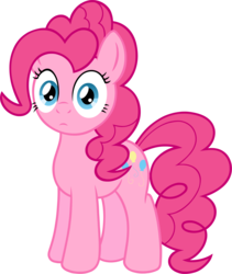 Size: 2436x2881 | Tagged: safe, artist:wildtiel, pinkie pie, g4, female, high res, simple background, solo, stare, transparent background, vector