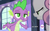 Size: 559x351 | Tagged: safe, screencap, spike, sweetie belle, equestria games, g4, hub logo