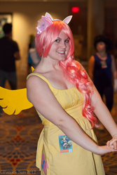 Size: 1333x2000 | Tagged: artist needed, safe, fluttershy, human, g4, 2012, convention, cosplay, irl, irl human, momocon, momocon 2012, photo, solo