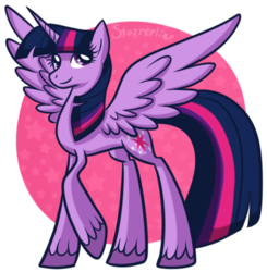 Size: 556x567 | Tagged: safe, artist:starrceline, twilight sparkle, alicorn, pony, g4, female, mare, solo, twilight sparkle (alicorn)