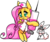 Size: 683x570 | Tagged: safe, artist:puds, angel bunny, fluttershy, g4, giant syringe, nurse, nurse outfit, stethoscope, syringe